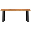 Stella Homewares Bench with Live Edge 110 cm Solid Wood Acacia