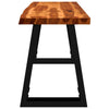 Stella Homewares Bench with Live Edge 110 cm Solid Wood Acacia