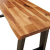 Stella Homewares Bench with Live Edge 110 cm Solid Wood Acacia
