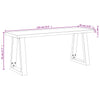 Stella Homewares Bench with Live Edge 110 cm Solid Wood Acacia