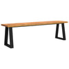 Stella Homewares Bench with Live Edge 160 cm Solid Wood Acacia