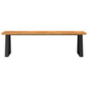 Stella Homewares Bench with Live Edge 160 cm Solid Wood Acacia