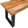 Stella Homewares Bench with Live Edge 160 cm Solid Wood Acacia