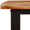 Stella Homewares Bench with Live Edge 160 cm Solid Wood Acacia