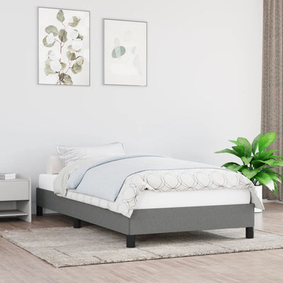 Stella Homewares Bed Frame without Mattress Dark Grey King Single Fabric