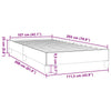 Stella Homewares Bed Frame without Mattress Black King Single Fabric