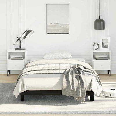 Stella Homewares Bed Frame without Mattress Black King Single Faux Leather