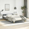 Stella Homewares Bed Frame without Mattress Dark Grey King Single Size Fabric
