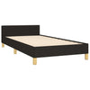Stella Homewares Bed Frame without Mattress Black King Single Size Fabric
