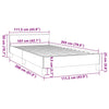 Stella Homewares Bed Frame without Mattress Black King Single Size Fabric