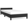 Stella Homewares Bed Frame without Mattress Black King Single Size Faux Leather