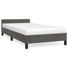 Stella Homewares Bed Frame without Mattress Dark Grey King Single Size Velvet