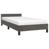 Stella Homewares Bed Frame without Mattress Dark Grey King Single Size Velvet