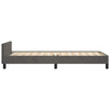 Stella Homewares Bed Frame without Mattress Dark Grey King Single Size Velvet