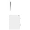 Stella Homewares Bathroom Cabinet with Mirror White Engineered Wood