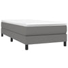 Stella Homewares Box Spring Bed without Mattress Dark Grey King Single Size Fabric
