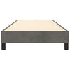 Stella Homewares Box Spring Bed without Mattress Dark Grey King Single Size Velvet