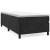 Stella Homewares Box Spring Bed without Mattress Black King Single Size Velvet
