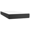 Stella Homewares Box Spring Bed with Mattress Black 100x200 cm Faux Leather
