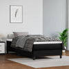 Stella Homewares Box Spring Bed with Mattress Black 100x200 cm Faux Leather