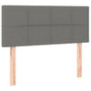 Stella Homewares Box Spring Bed with Mattress Dark Grey 100x200 cm Fabric