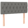 Stella Homewares Box Spring Bed with Mattress Dark Grey 100x200 cm Fabric