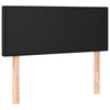Stella Homewares Box Spring Bed with Mattress Black 100x200 cm Faux Leather