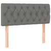 Stella Homewares Box Spring Bed with Mattress&LED Dark Grey 100x200cm Fabric