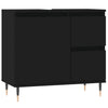 Stella Homewares 3 Piece Bathroom Furniture Set Black Engineered Wood