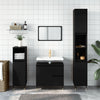 Stella Homewares 3 Piece Bathroom Furniture Set Black Engineered Wood