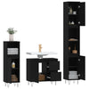 Stella Homewares 3 Piece Bathroom Furniture Set Black Engineered Wood