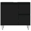 Stella Homewares 3 Piece Bathroom Furniture Set Black Engineered Wood