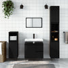 Stella Homewares 3 Piece Bathroom Furniture Set Black Engineered Wood