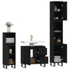 Stella Homewares 3 Piece Bathroom Furniture Set Black Engineered Wood
