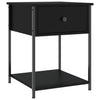 Stella Homewares Bedside Table Black 44x45x58 cm Engineered Wood