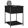 Stella Homewares Bedside Table Black 44x45x58 cm Engineered Wood