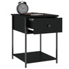Stella Homewares Bedside Table Black 44x45x58 cm Engineered Wood