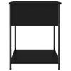 Stella Homewares Bedside Table Black 44x45x58 cm Engineered Wood