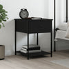 Stella Homewares Bedside Table Black 44x45x58 cm Engineered Wood