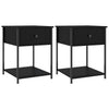 Stella Homewares Bedside Tables 2 pcs Black 44x45x58 cm Engineered Wood