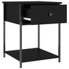 Stella Homewares Bedside Tables 2 pcs Black 44x45x58 cm Engineered Wood