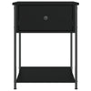 Stella Homewares Bedside Tables 2 pcs Black 44x45x58 cm Engineered Wood