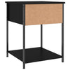 Stella Homewares Bedside Tables 2 pcs Black 44x45x58 cm Engineered Wood