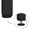 Stella Homewares Bedside Tables 2 pcs Black 44x45x58 cm Engineered Wood