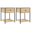 Stella Homewares Bedside Tables 2 pcs Sonoma Oak 44x45x58 cm Engineered Wood