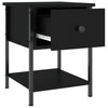 Stella Homewares Bedside Tables 2 pcs Black 34x35.5x45 cm Engineered Wood