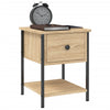 Stella Homewares Bedside Tables 2 pcs Sonoma Oak 34x35.5x45 cm Engineered Wood