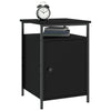 Stella Homewares Bedside Cabinet Black 40x42x60 cm Engineered Wood