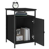 Stella Homewares Bedside Cabinet Black 40x42x60 cm Engineered Wood