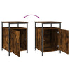 Stella Homewares Bedside Cabinets 2 pcs Smoked Oak 40x42x60 cm Engineered Wood